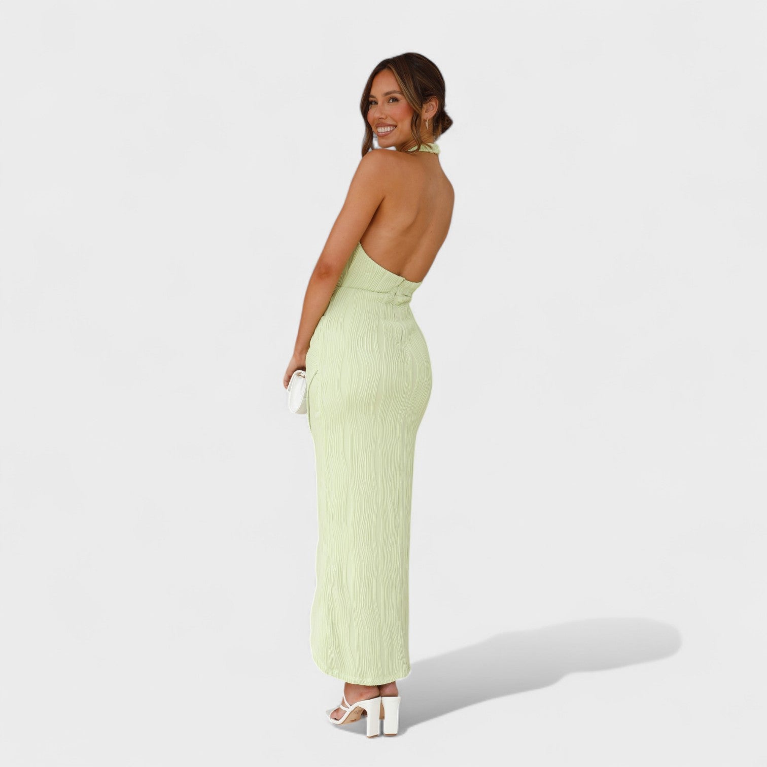 Elegant Pleated Cocktail Dress for Events