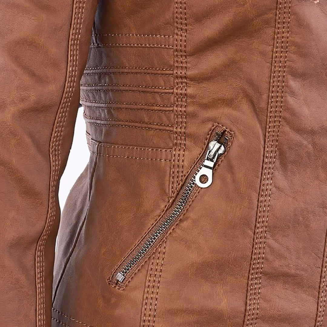 Women's Leather Summer Jacket – Chic, Lightweight & Stylish