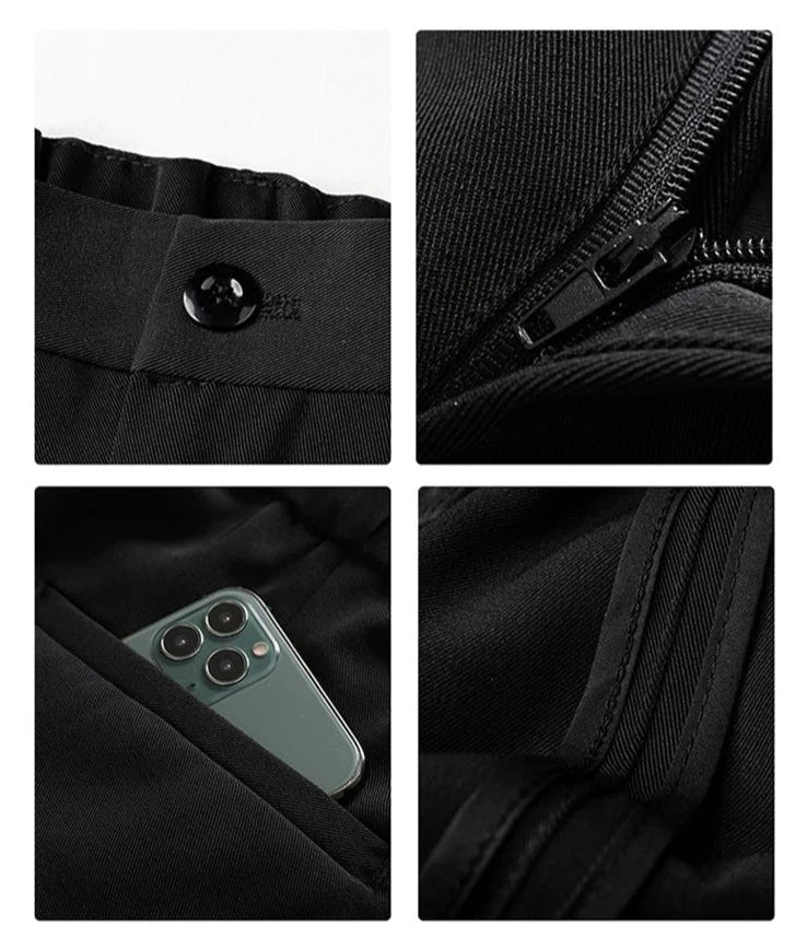 Levi | Draped Slim Fit Formal Pants