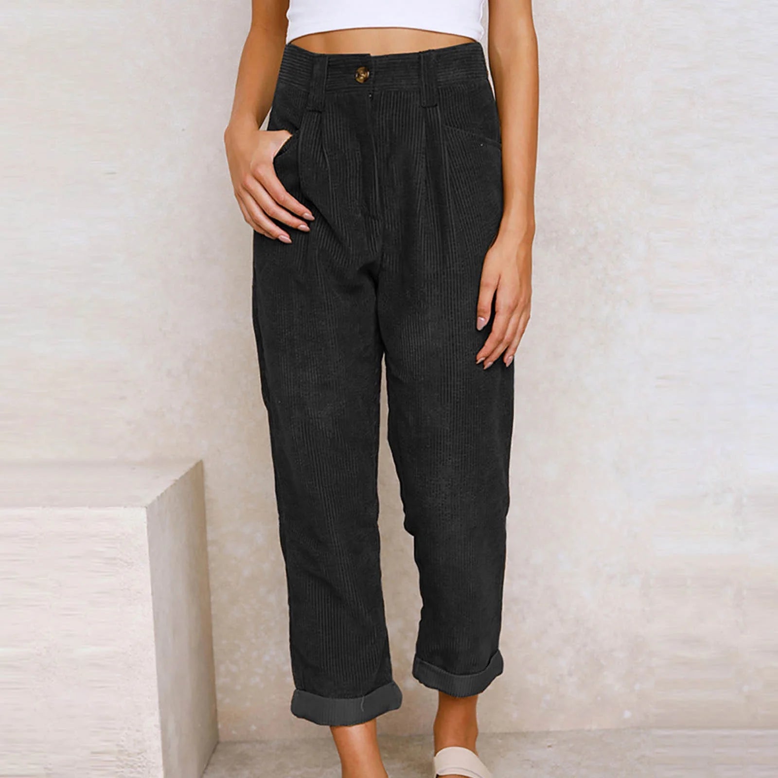 EMMA | Corduroy Wide-Leg Pants