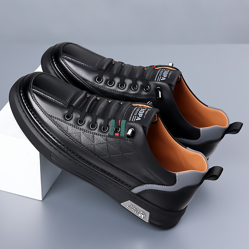 Hunter | Men's Leather Sneakers Casual Footwear