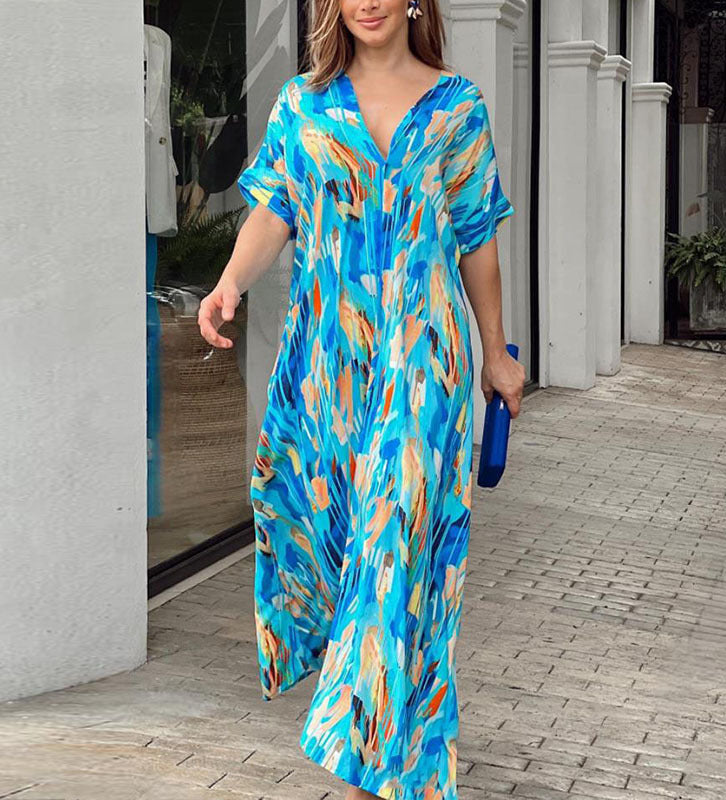 Lindsay | Plus size colorful dress