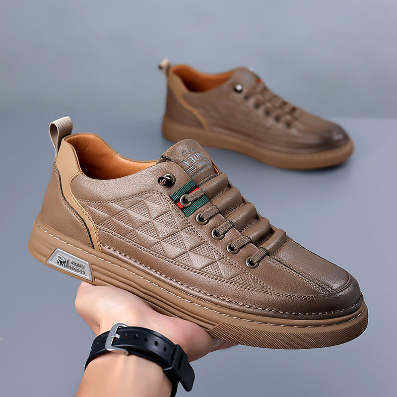 Hunter | Men's Leather Sneakers Casual Footwear