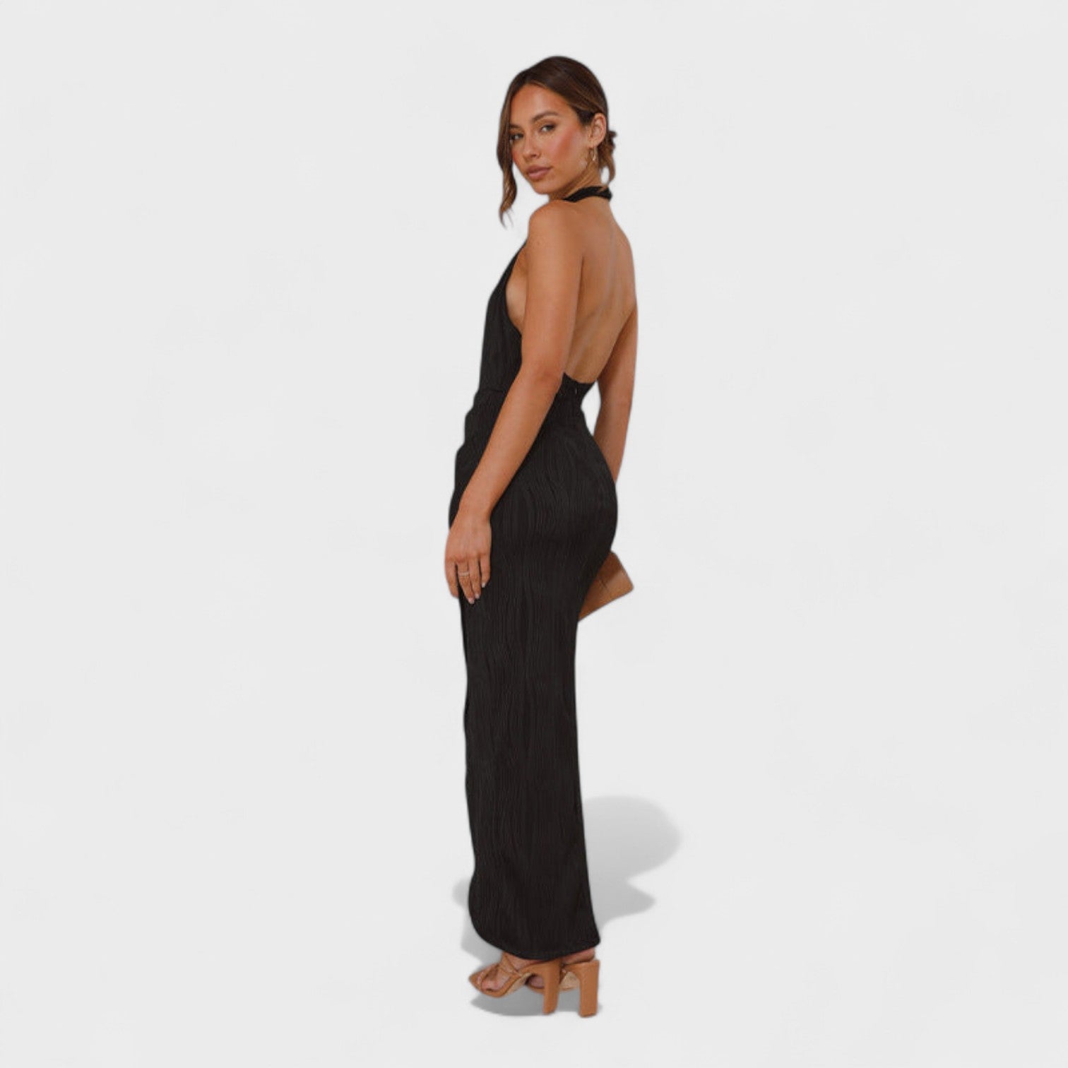 Elegant Pleated Cocktail Dress for Events