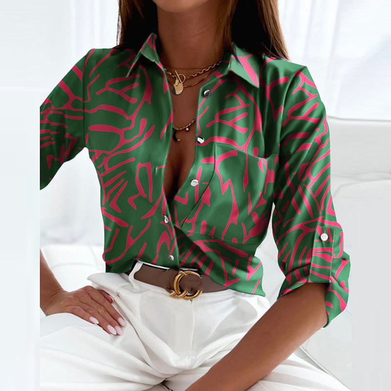 Indie | Blouse with Turn-Down Collar