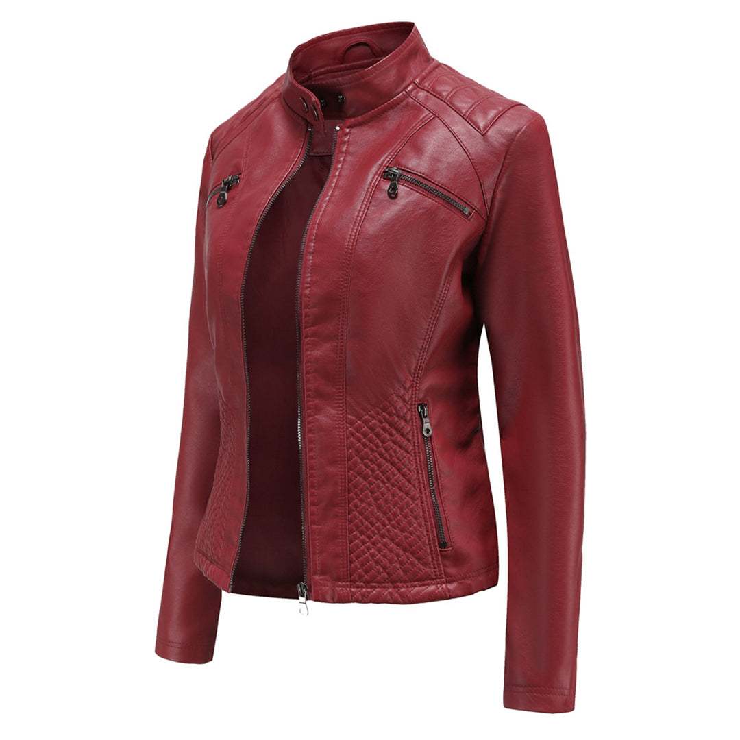 Women's Stylish Leather Jacket – Classic, Chic & Versatile