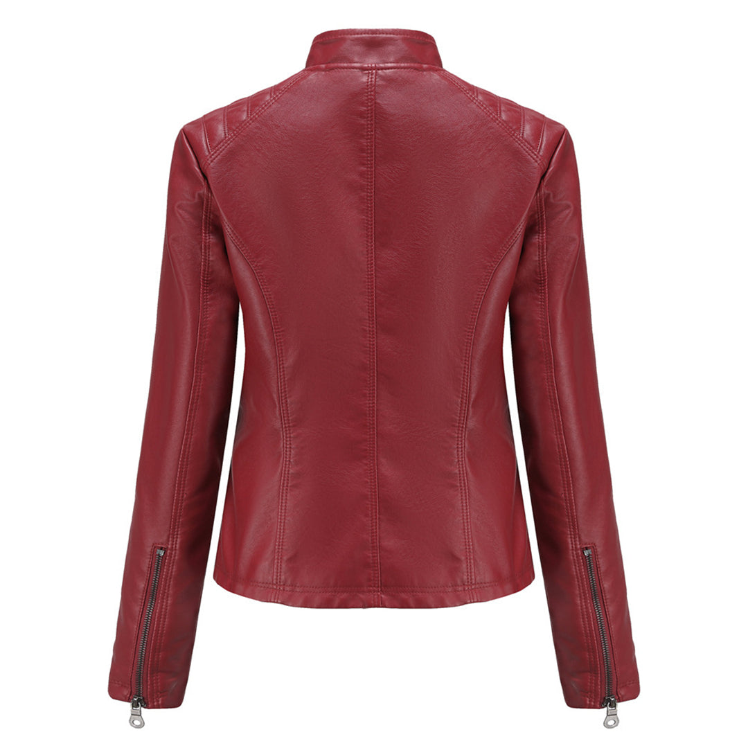 Women's Stylish Leather Jacket – Classic, Chic & Versatile