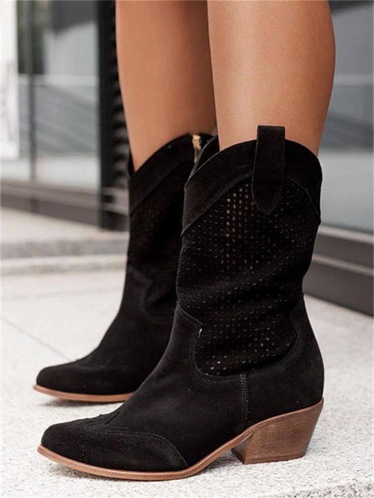Zara | Breathable Classic Cowboy Boots for Women