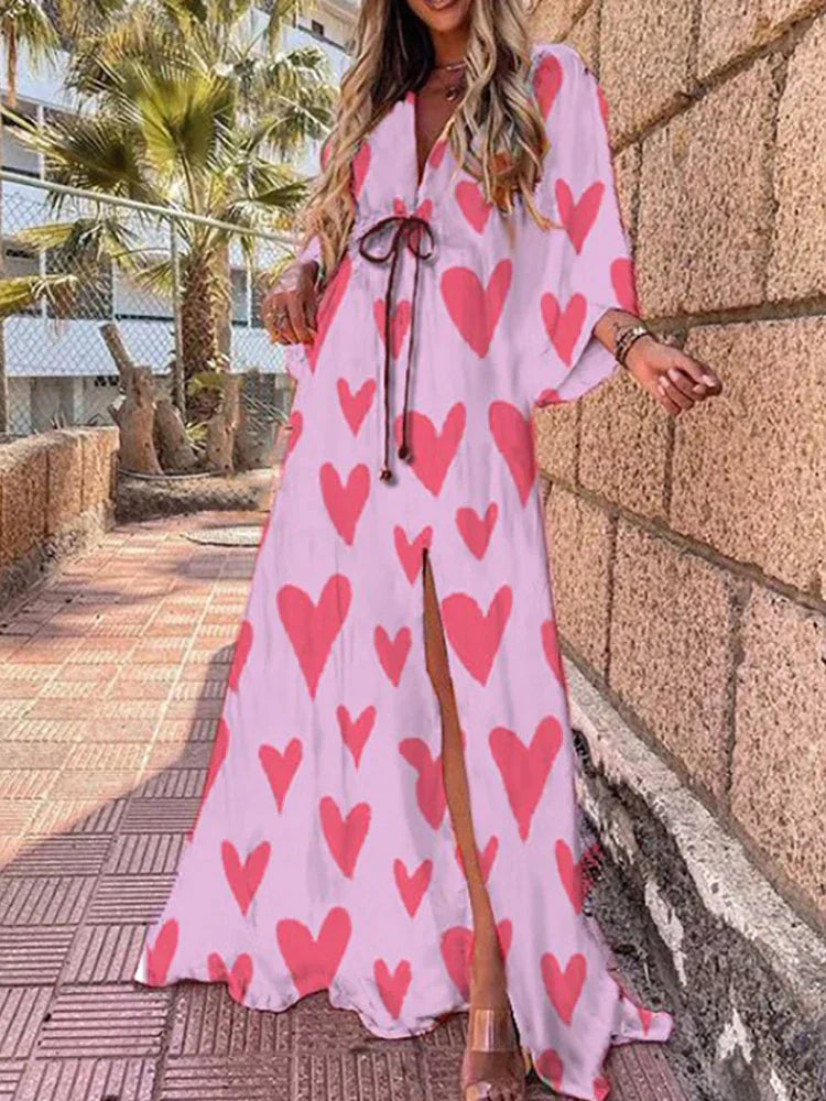 Bella | Elegant Women's Maxi Dress with Belted Waist