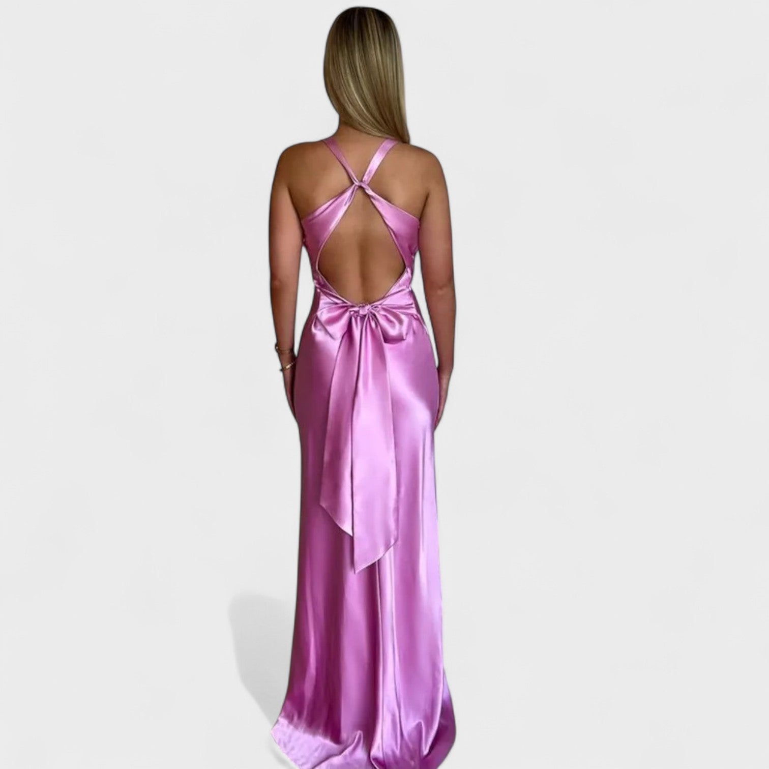 Cocktail Dress with Satin Bow Back