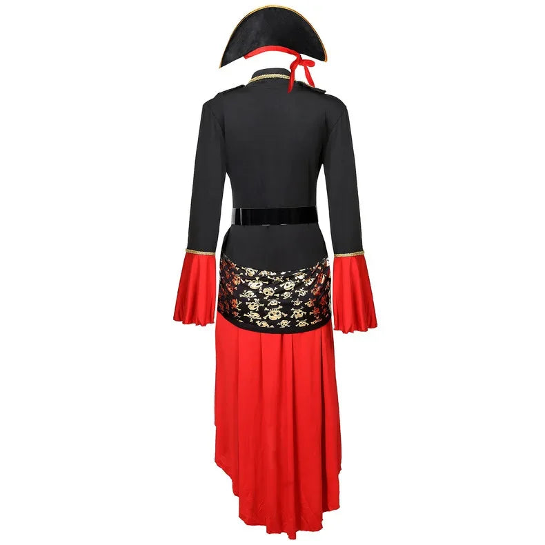 Pirate Captain with Hat and Sword Halloween Costume Dress | Midi