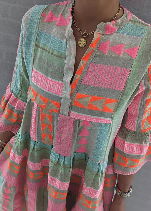 Ella | Breathable Cotton Hemp Summer Dress