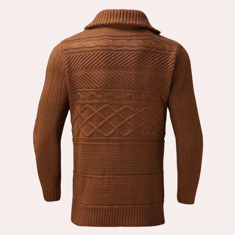 Merino Wool Men's Turtleneck Sweater