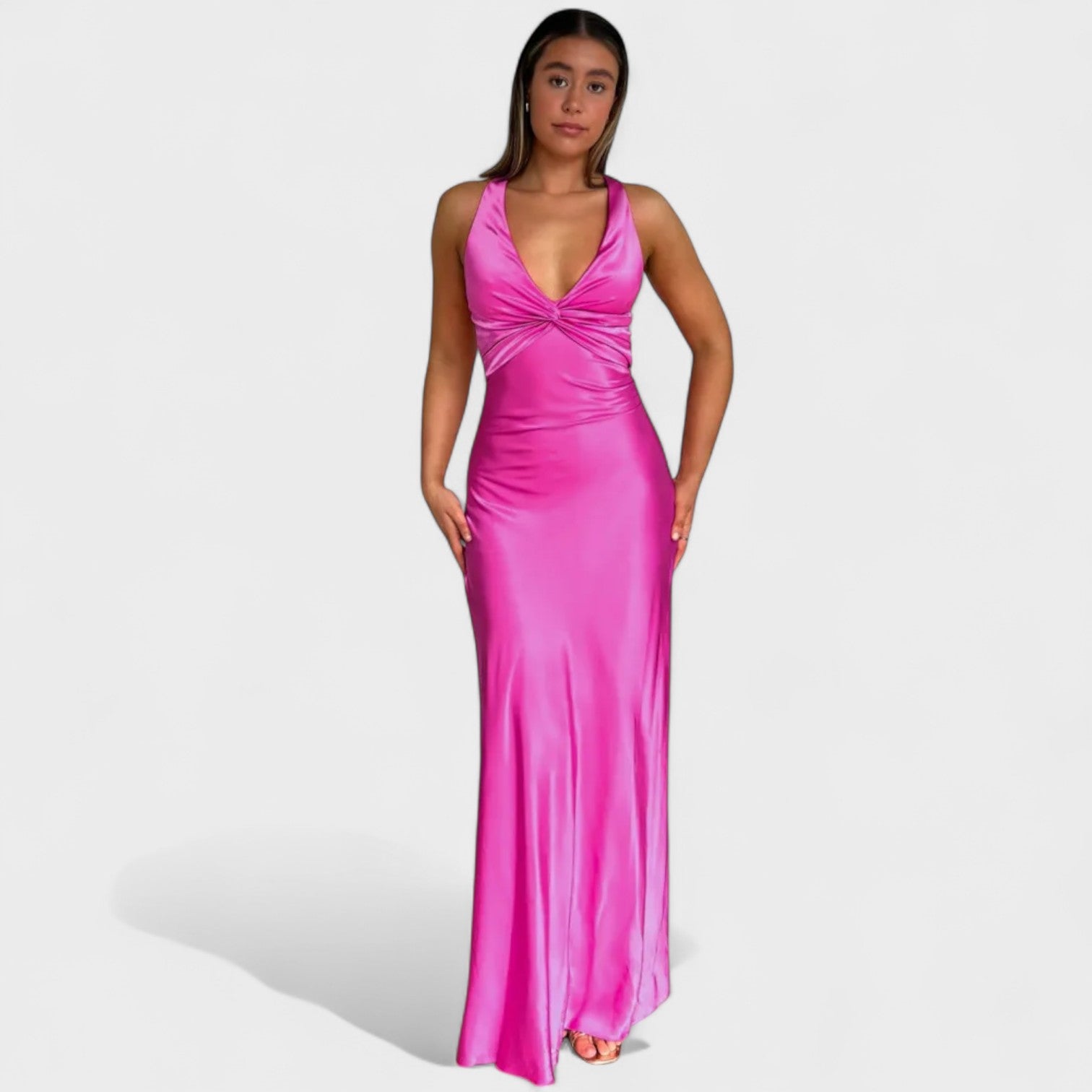 Cocktail Dress with Satin Bow Back