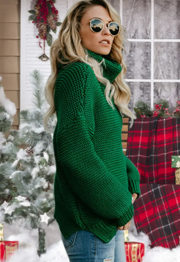 Women's Premium Thick Turtleneck Sweater