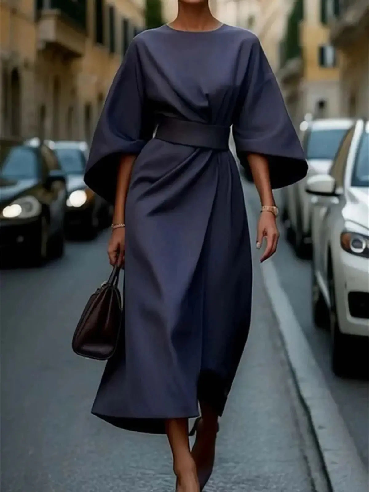 Ava | Elegant Women's A-Line Midi Dress