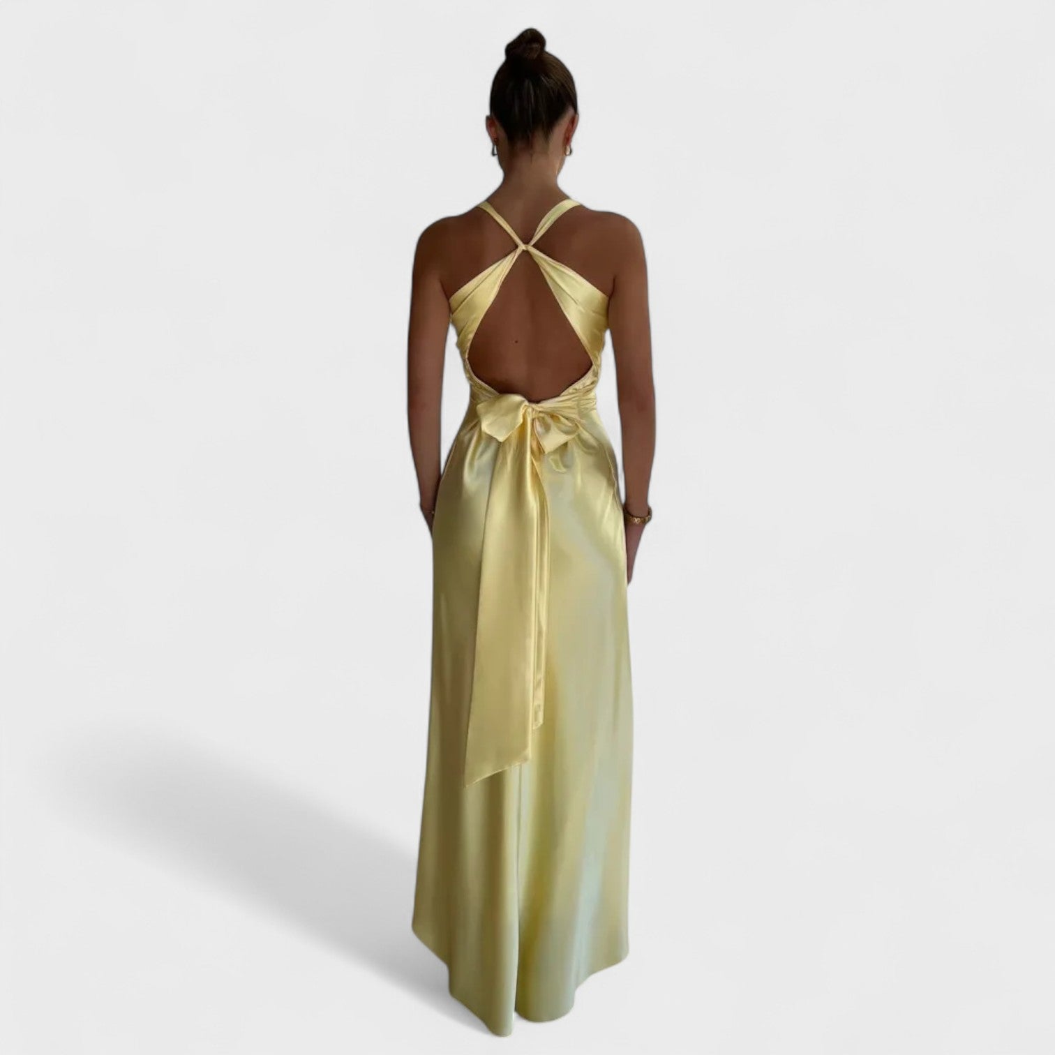 Cocktail Dress with Satin Bow Back