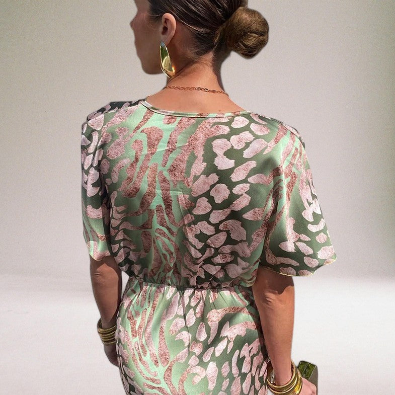 Harper | Elegant Women's Maxi Dress with Unique V-neck