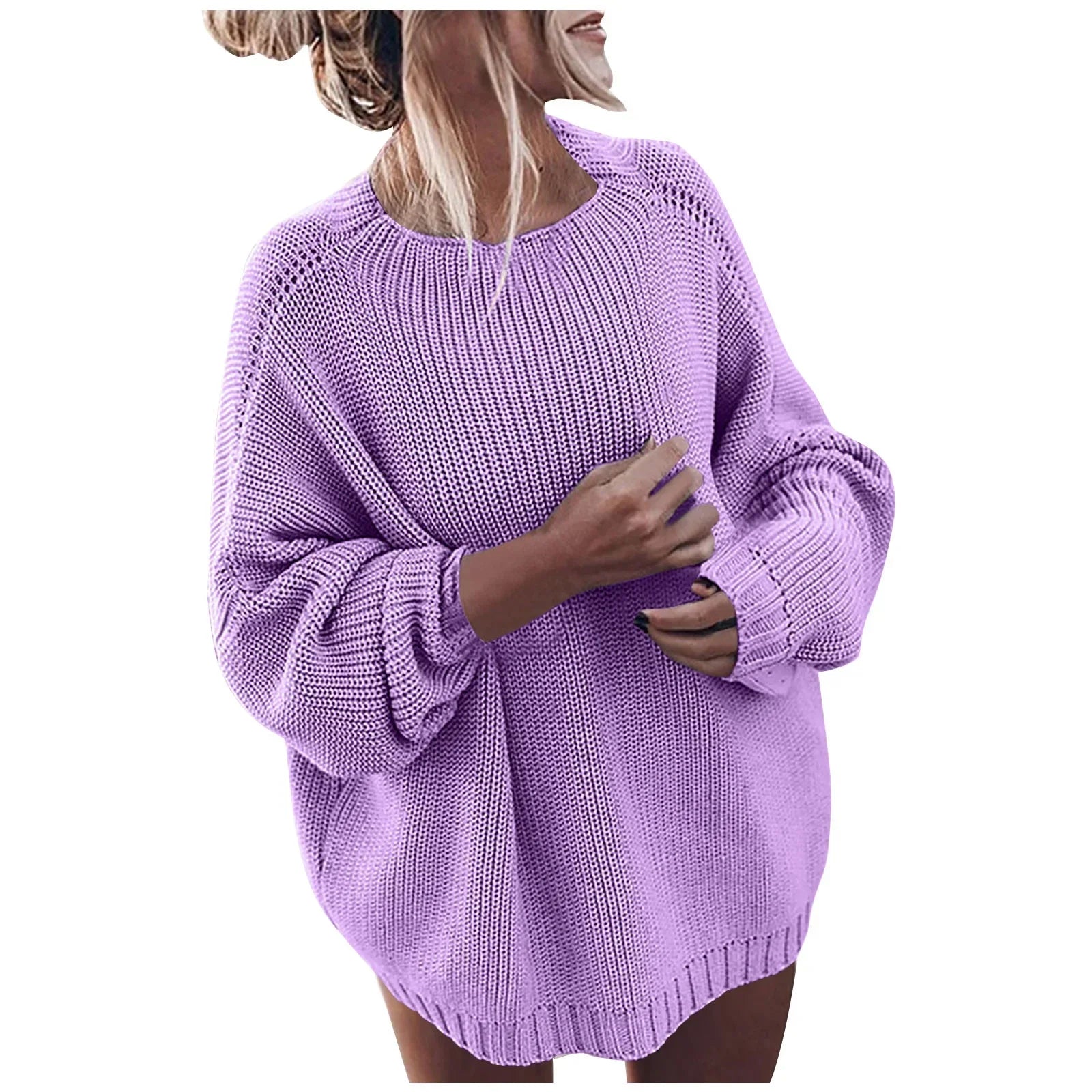 Women's Relaxed Fit Long Sleeve Sweater