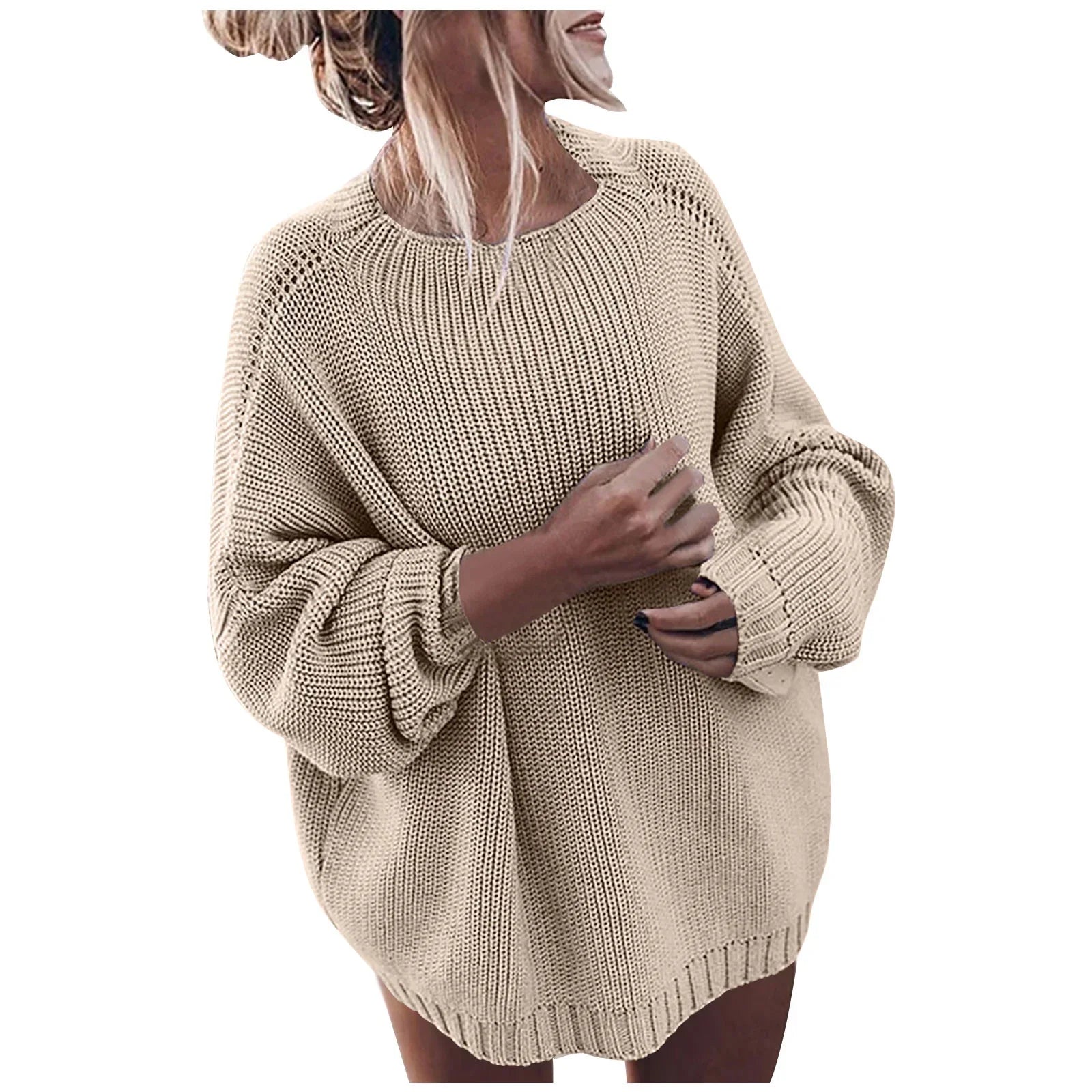 Women's Relaxed Fit Long Sleeve Sweater