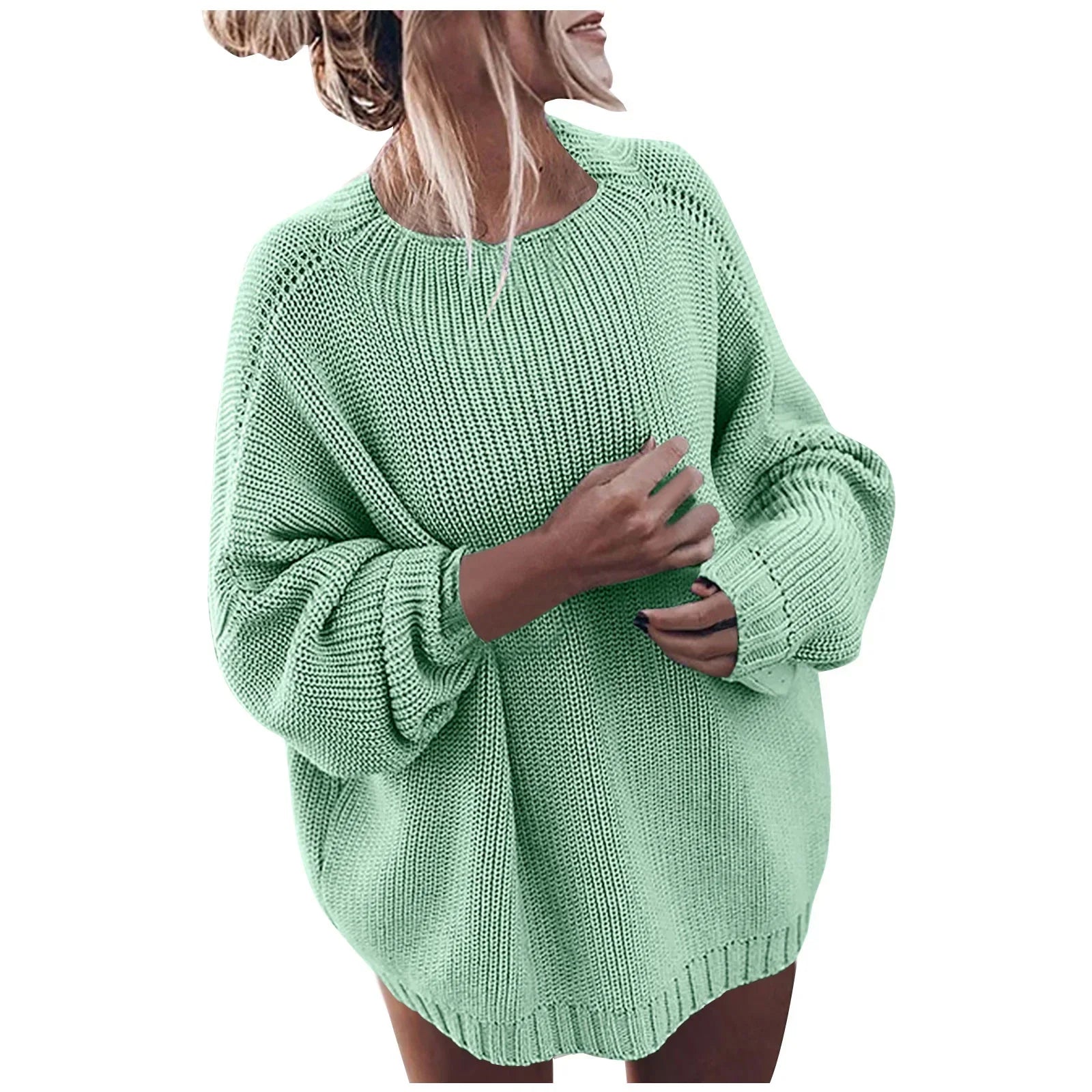 Women's Relaxed Fit Long Sleeve Sweater