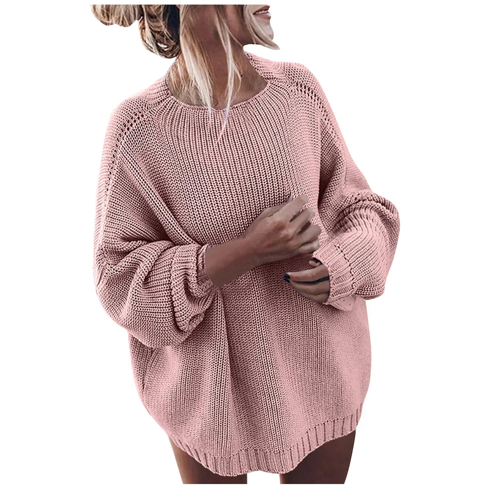 Women's Relaxed Fit Long Sleeve Sweater