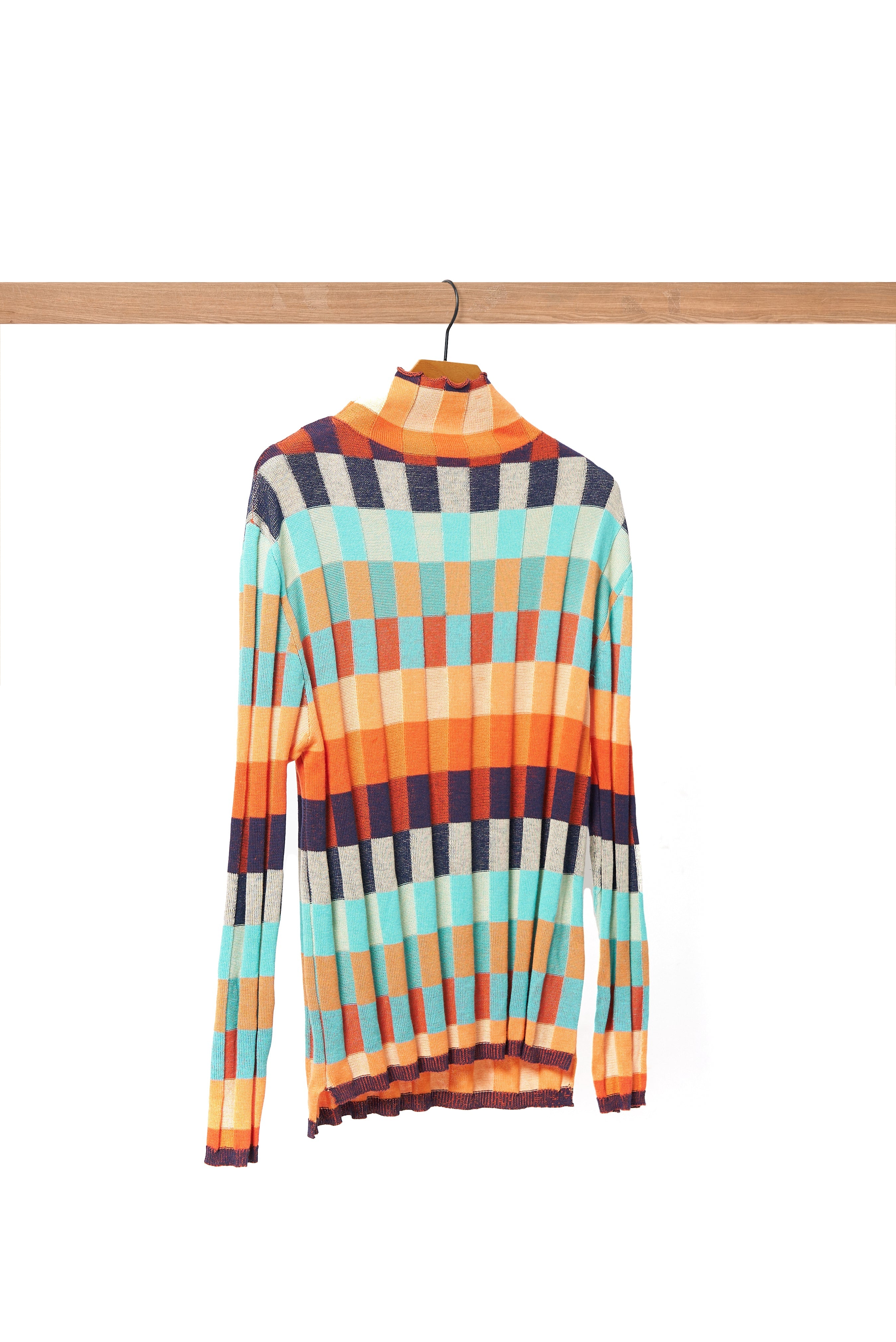 Chloe | Cashmere Patchwork Knit Top