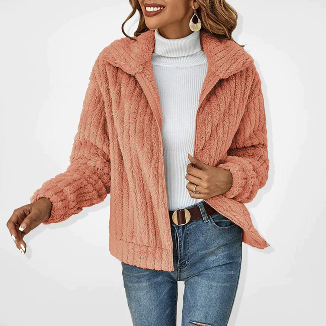 Sadie | Longline Fleece Zip Cardigan