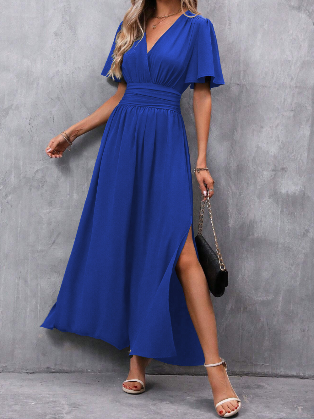 Maeve | Elegant Women's Long Dress with Belt