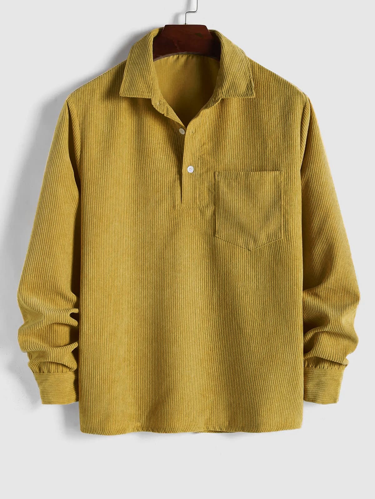 Men's Premium Corduroy Long-Sleeve Shirt