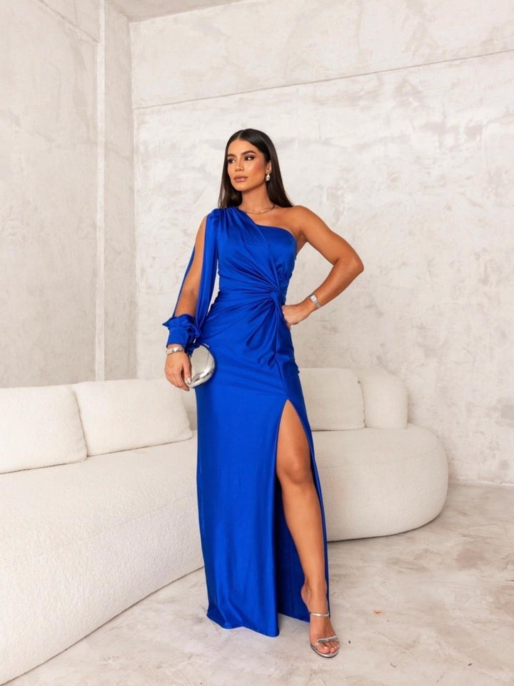 Evora | Long Satin Dress