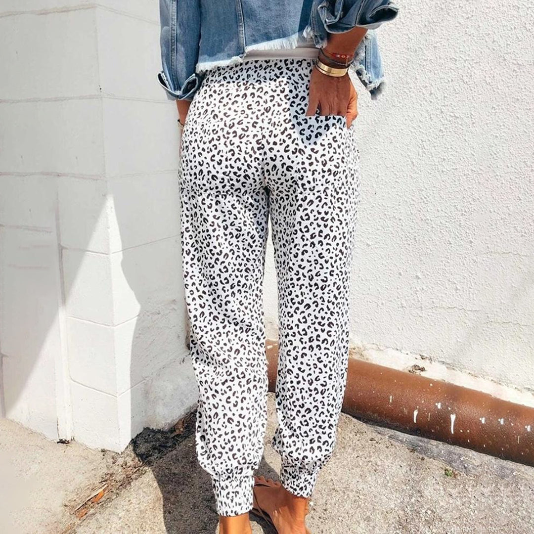 Wild Leopard Print Trousers