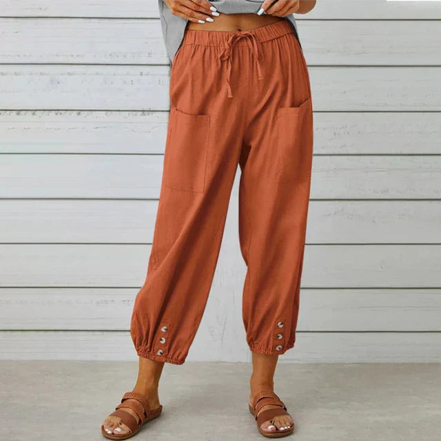 Isla | Everyday Comfort Linen Pants for Women