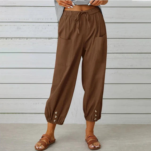 Isla | Everyday Comfort Linen Pants for Women