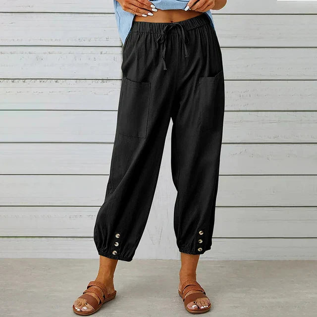 Isla | Everyday Comfort Linen Pants for Women