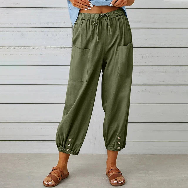 Isla | Everyday Comfort Linen Pants for Women