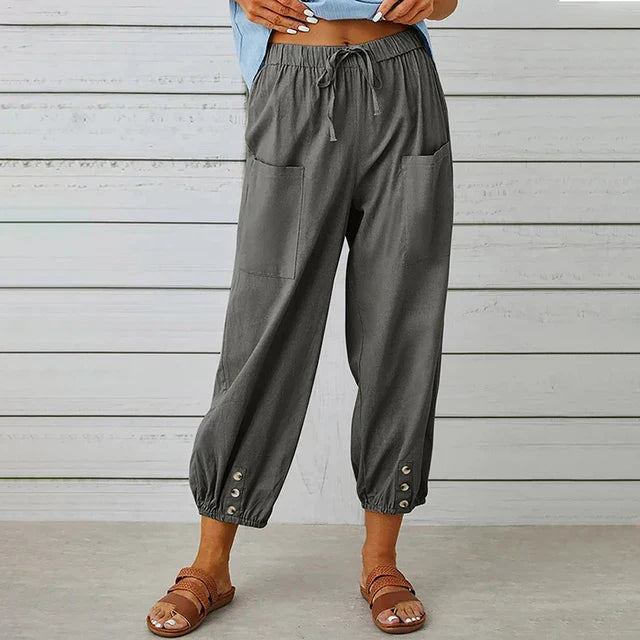 Isla | Everyday Comfort Linen Pants for Women