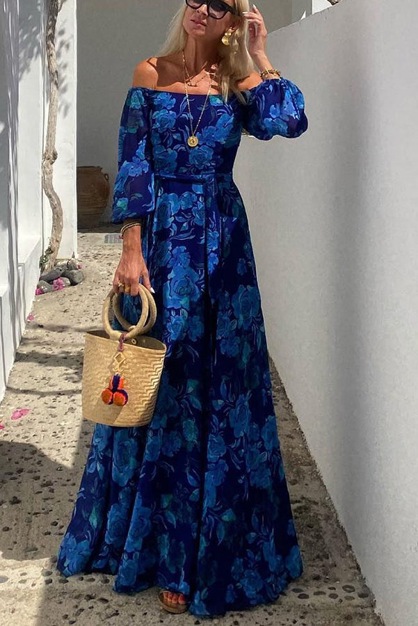 Isla | Floral Off-Shoulder Maxi Dress for Women