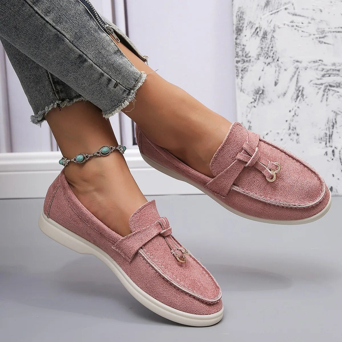Hazel | Elegant Suede Loafers for Women