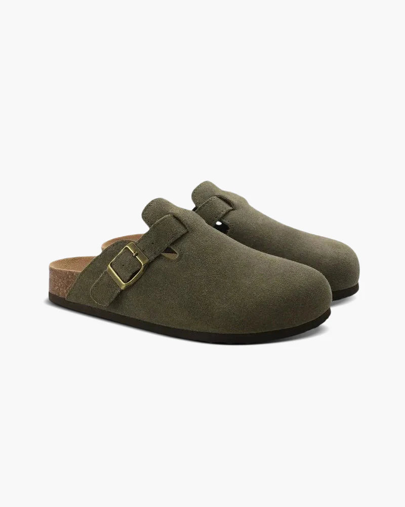Boston - Unisex Suede Clogs