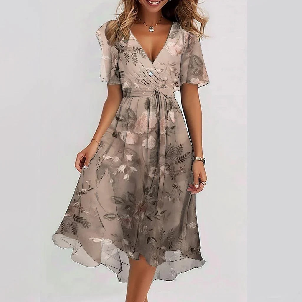 Darcy | Elegant Floral Midi Dress