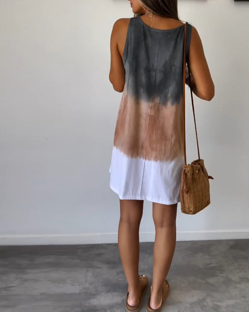 Sia | Gradient Tie Dye Mini Dress for Women