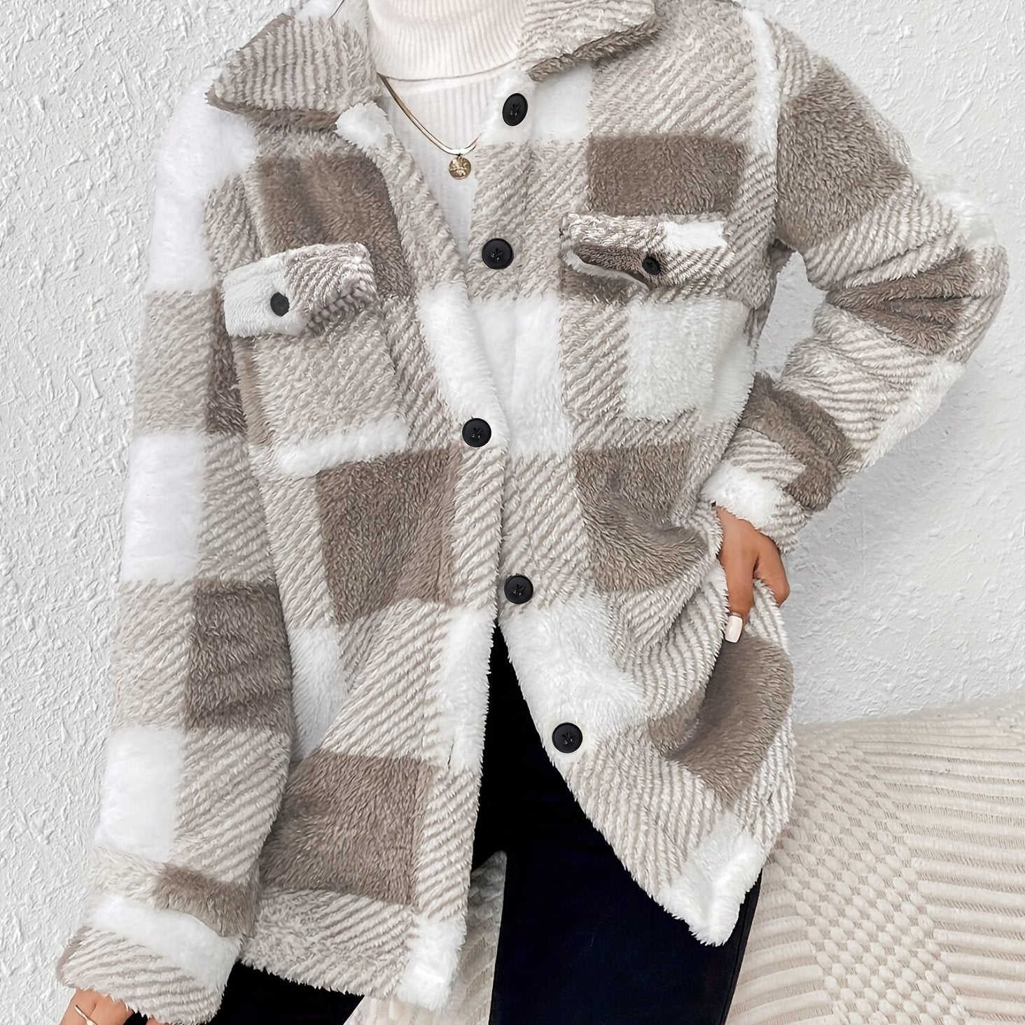 Kiara | Trendy Oversized Fleece Coat