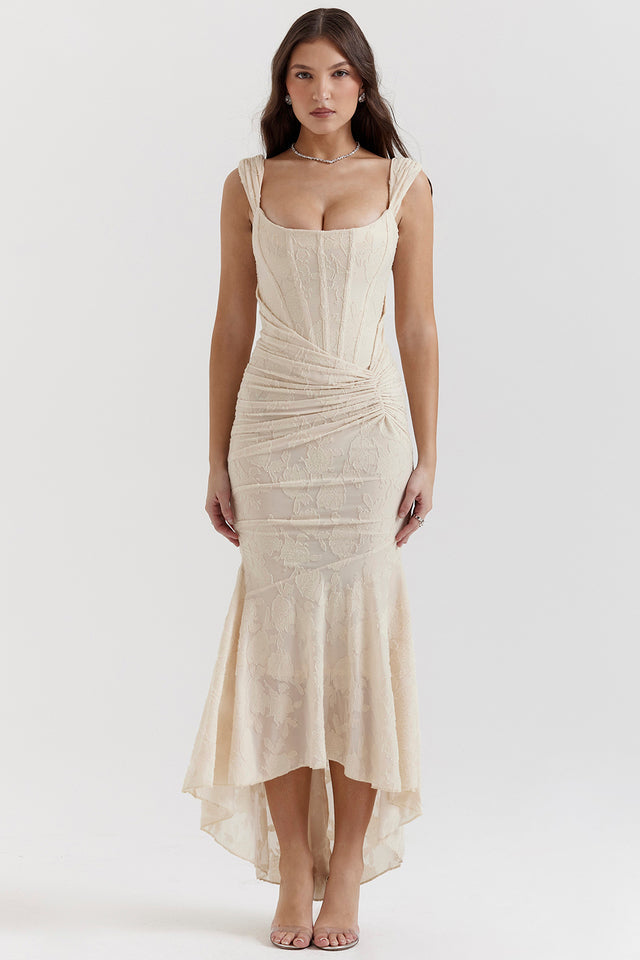 Zoe | Elegant Waist Dress for Wedding Guest