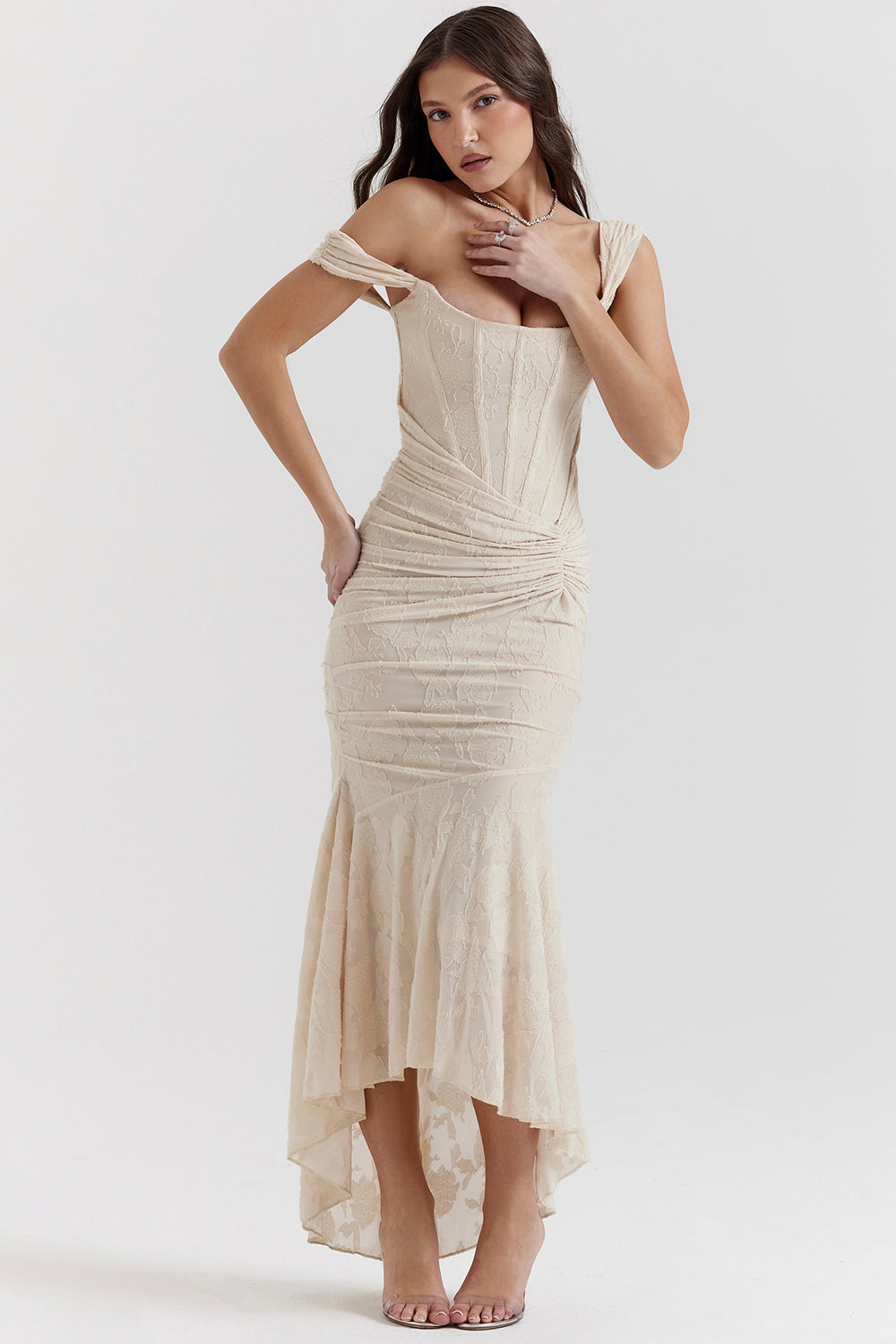 Zoe | Elegant Waist Dress for Wedding Guest