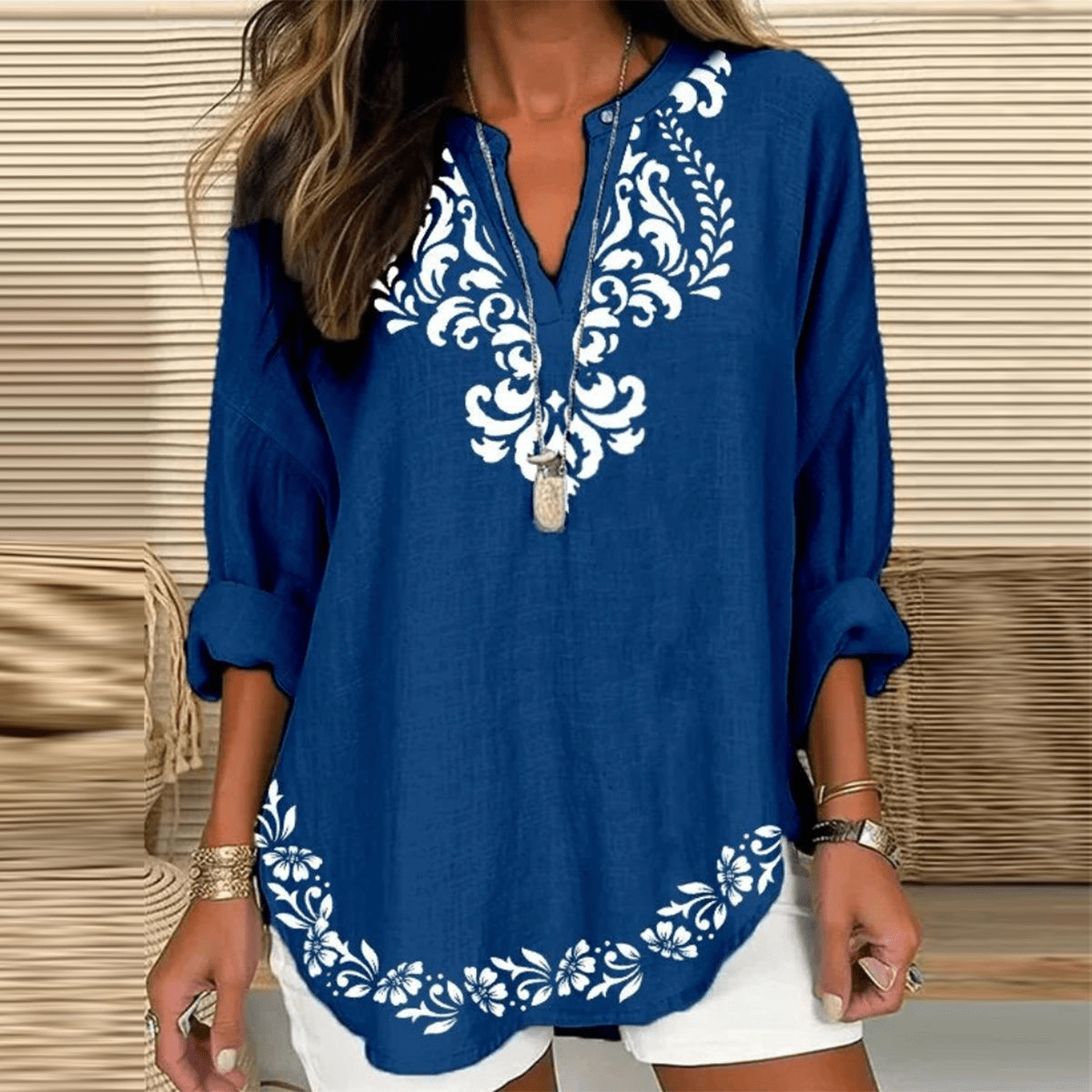 Sophie | Women's V-Neck Long Sleeve Top
