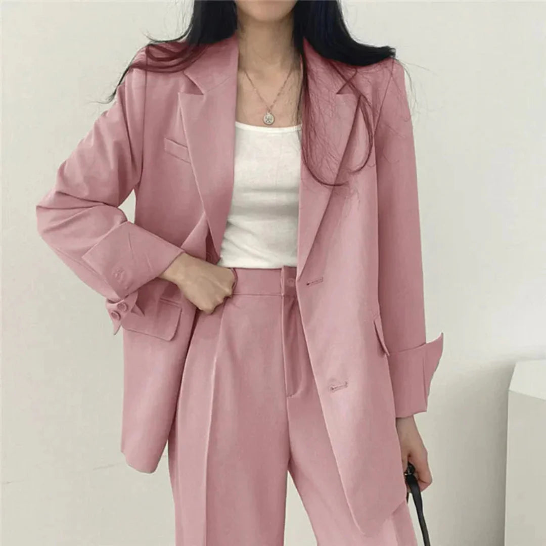 Women's Fashionable Two-Piece Workwear Set