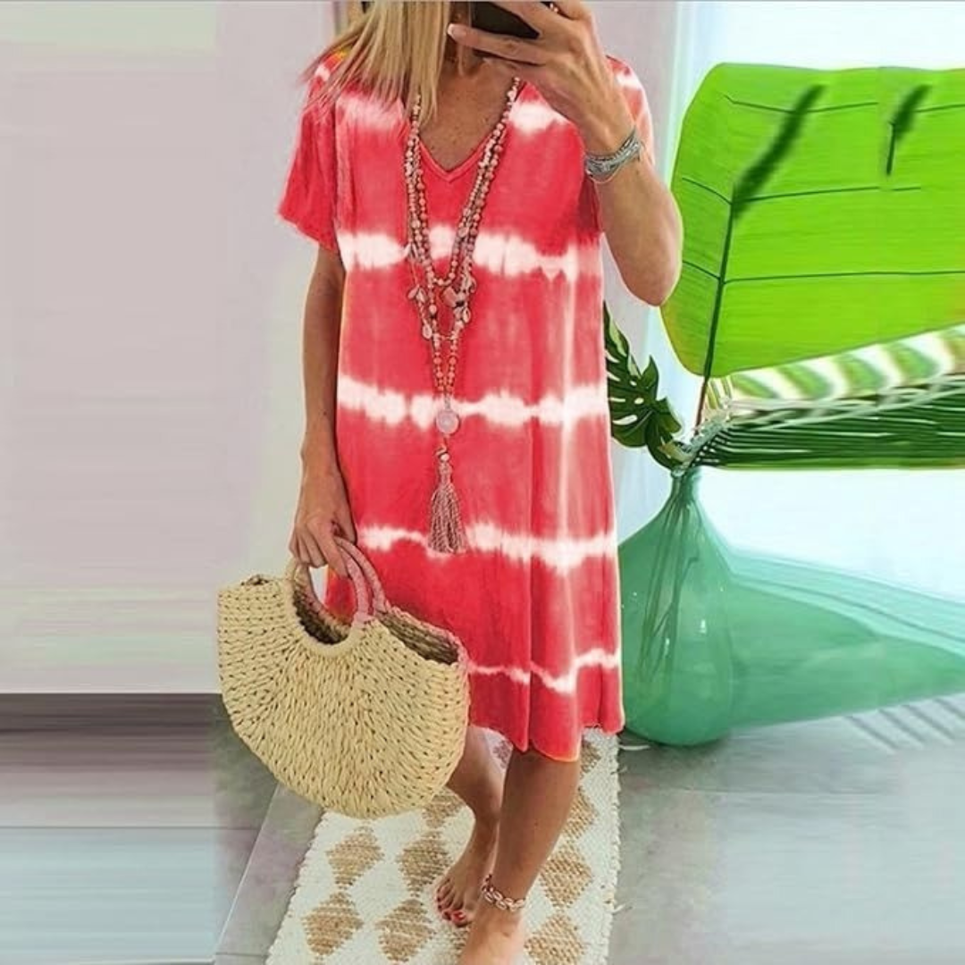 Chloe | Casual Tie-Dye Dress with Relaxed Fit