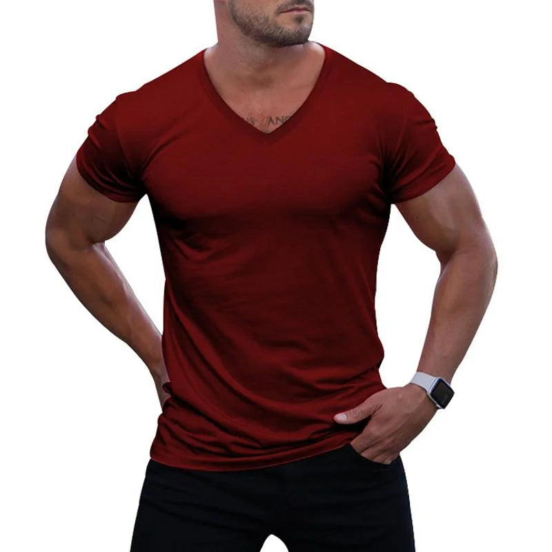 Isaac | Men's Slim-Fit V-Neck T-Shirt