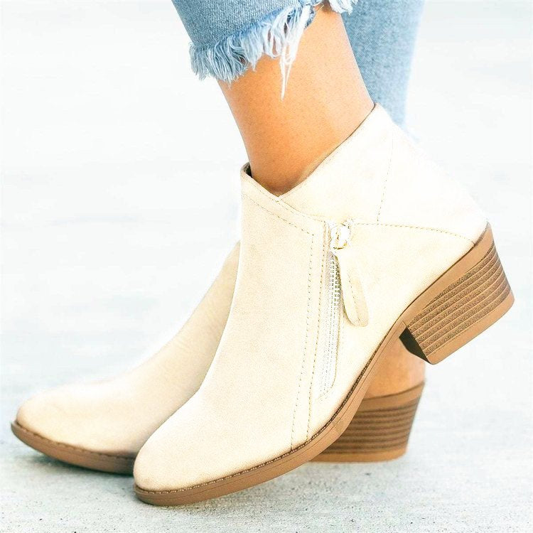 Premium Women's Leather Ankle Boots
